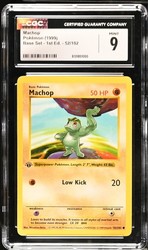 Machop 52/102 Base Set 1st Edition Shadowless