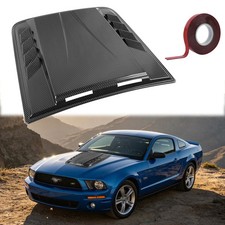 For Ford Mustang Gt Carbon Air Flow Intake Hood Scoop Vent Trim Bonnet Cover