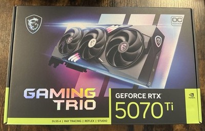 MSI Nvidia GeForce RTX 5070 Ti 16G GAMING TRIO OC Graphic Card PCIE Gen 5