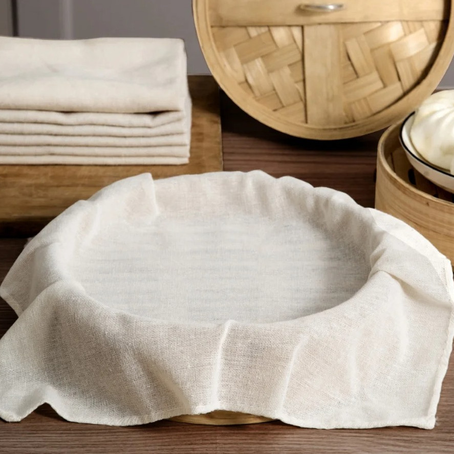4 Pcs Cotton Steamer Cloth High Density Cheesecloth Food Filter 40X40Cm