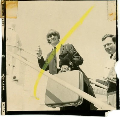 Ringo Starr Kodak contact sheet cut 12th of June 1964 Heathrow Airport