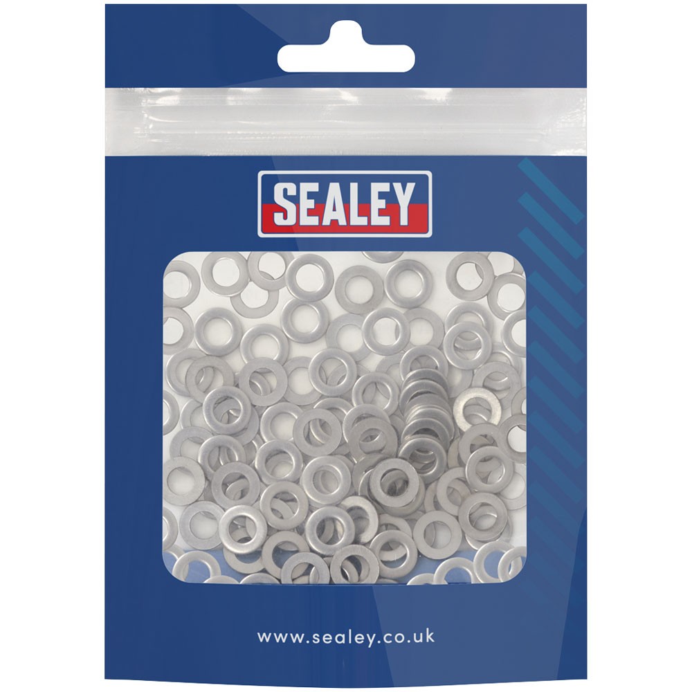 Sealey Stainless Steel Flat Washer DIN 125 - M5 A2 - Pack of 100