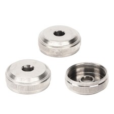 3Pcs Trumpet Valve Cap Replacement Quality Repair Part For Trumpet Use Silver