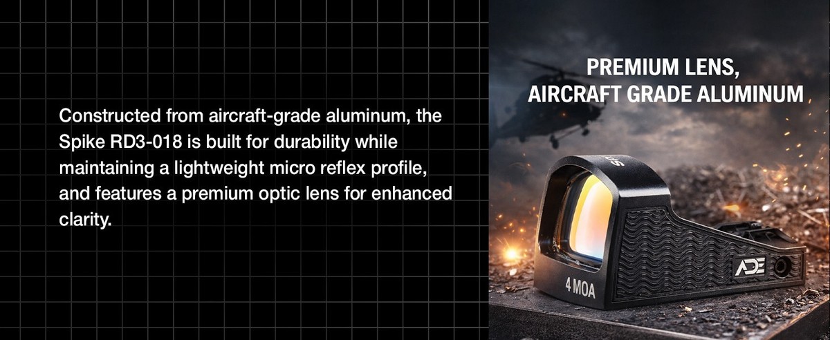 ADE RD3-018 SPIKE Red Dot Sight For Springfield Hellcat PRO,OSP