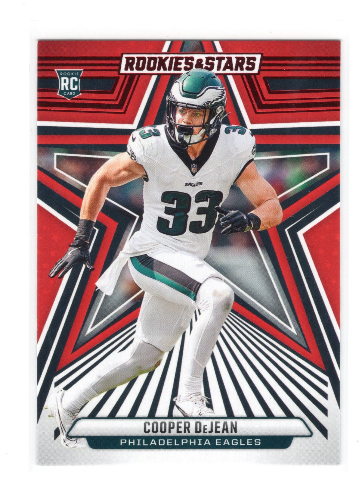 2024 Panini Rookies & Stars Cooper DeJean #121 Red (RC) Philadelphia Eagles