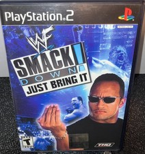 WWF SMACKDOWN JUST BRING IT THE ROCK PlayStation PS2 Game Tested CIB NR Mint