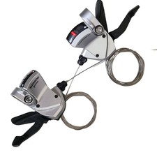 Shimano SL-R440 Road Bike Flat Silver Shifters  2 3 x 9 speed Right & Left 