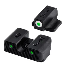TruGlo Tritium PRO Night Sight Set For Kahr-Green W/White Ring-TG231A1W