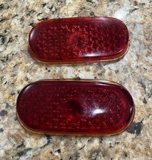 1940 K-d Lamp Triflex Chevrolet Tail Light Glass Lens Model 278 Right Left