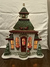 VTG Kurt S. Adler Lighted Chapel Thorne Apple Valley Country House Christmas