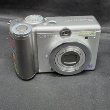 Canon PowerShot A80 4.0 MP Silver Digital Camera - No Power, For Parts or Repair