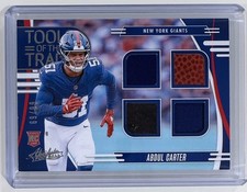 2025 Panini Absolute Abdul Carter #TTQ-ACA Tools of the Trade /99 RC Giants
