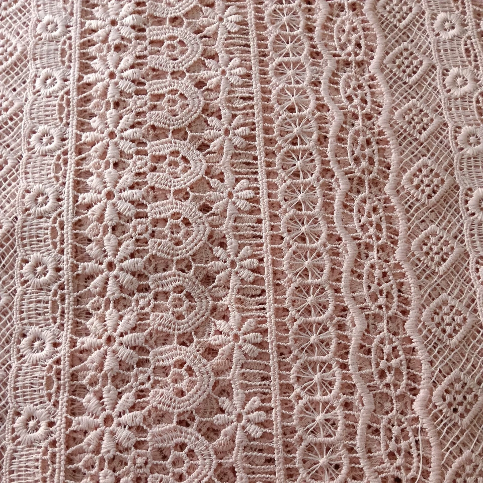 Lace Sewing Curtain Material Pink .Suitable for Curtains Or Wedding/deb dresses. - image 4 of 4