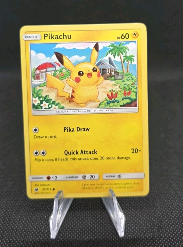 Pikachu 30/111 Common Crimson Invasion Pokemon