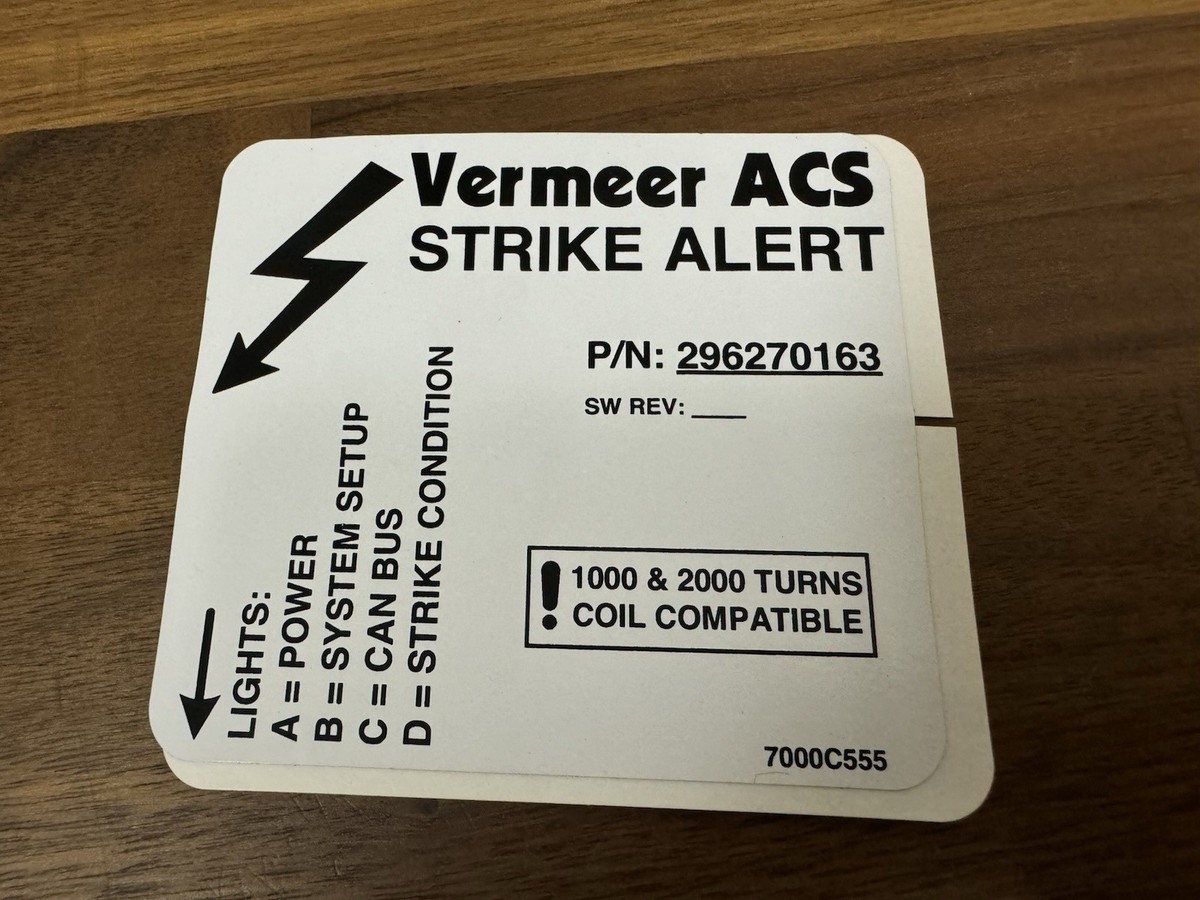 New OEM Vermeer ACS Strike Alert Controller 296270163 USA NextDay