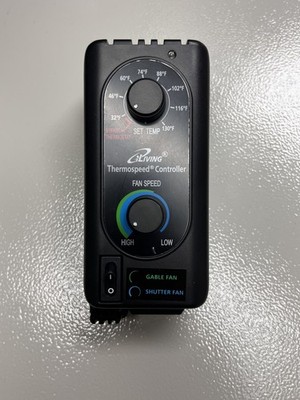 iLIVING Thermospeed Controller ILG8FST 120V Fan Speed Temp Control Shutter Gable