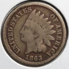 New Listing1863 Indian Head Penny Good (G)