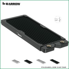 BARROW 20mm Thick Copper 240/360mm Radiator G1/4 Use for 12cm Fans Dabel-20a