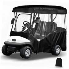 Golf Cart Enclosure 4 Passenger for 86-88" Roof, 600D Waterproof Driving Rain