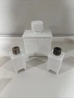 Vintage GE General Electric Milk Glass Ice Box Sugar Bowl Salt & Pepper Shakers