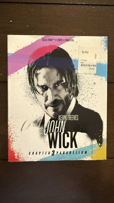 John Wick Chapter 3 Parabellum (Blu ray/DVD) New With Slipcover
