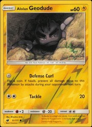Alolan Geodude 32/111 Crimson Invasion Reverse Holo Common