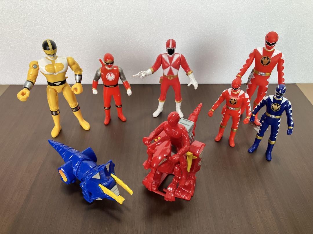 Power Rangers Figure Set Abaranger Hurricaneger Timeranger GoGoV