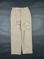 Distressed 1950s Heavily Repaired Wool Gabardine Western Pants Mending Wear 27"