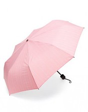 Victoria's Secret VS    Pink Striped Logo Compact Travel Umbrella NWT
