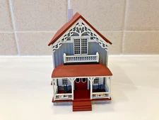 Vintage Dollhouse Miniature GUDGEL Handmade Victorian House Signed 1993 1:144