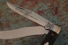 1989 John Primble USA India Steel Works Jigged Bone Slim Line Trapper Knife — photo 3