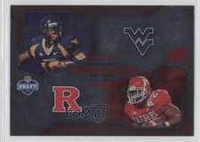 2008 Draft Edition Pigskin Pairings Red Exclusives Steve Slaton Ray Rice 0f6