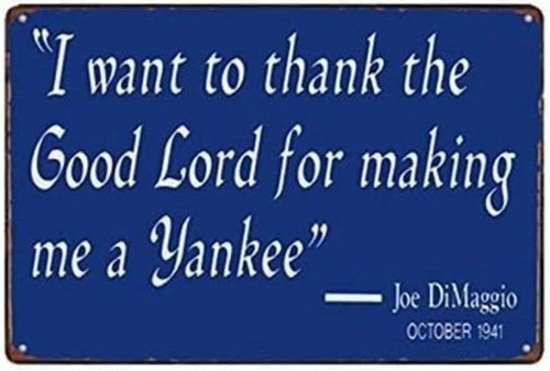 Vintage I Want to Thank The Good Lord Tin Metal Signs Home Décor 8x12