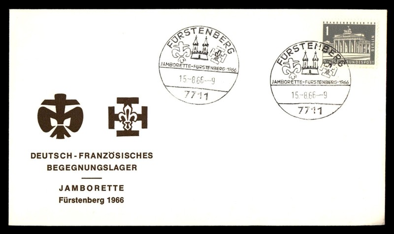Mayfairstamps Germany 1966 Furstenberg Scouts Symbol Jamborette Cover cca_06387