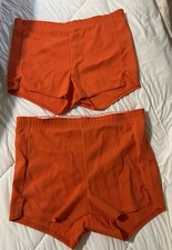 2 Pair Vintage Dodger Gym Shorts. 70  s. Orange. Size S