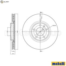 2x DISCO DE FRENO 23-0861C PARA ALFA ROMEO JEEP FIAT 939 A6.000 1.9L 55283099 2.0L