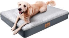 Orthopedic Dog Bed for Large Dogs - Big Waterproof Dog Crate Bed with Removable