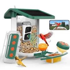 WOSPORTS Bird Feeder with Camera - Green