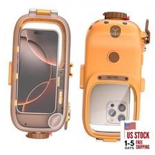 Professional Waterproof Diving Case for iPhone 17/16/15/14/13 Pro Max Orange