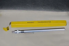 Vintage Weksler Fisherman's Water Thermometer Made in USA w/Box