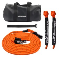 30ft Nylon Tow Rope For Off-road Suv Truck 4x4 11 Ton Recovery Kit Complete