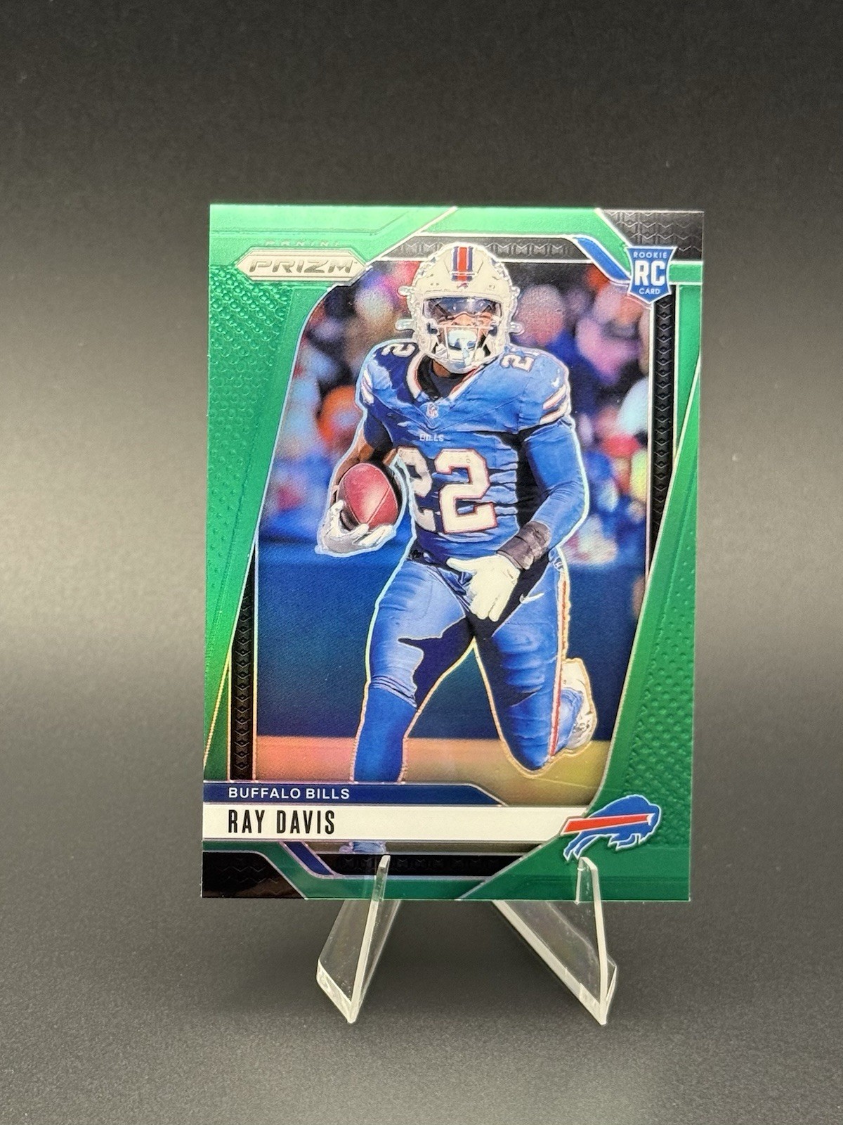 2024 Panini Prizm - Rookies Ray Davis #382 Green Prizm (RC)