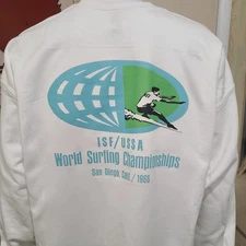 VINTAGE SURF SWEATSHIRT - WORLD SURFING CHAMPIONSHIPS SAN DIEGO, CA 1966