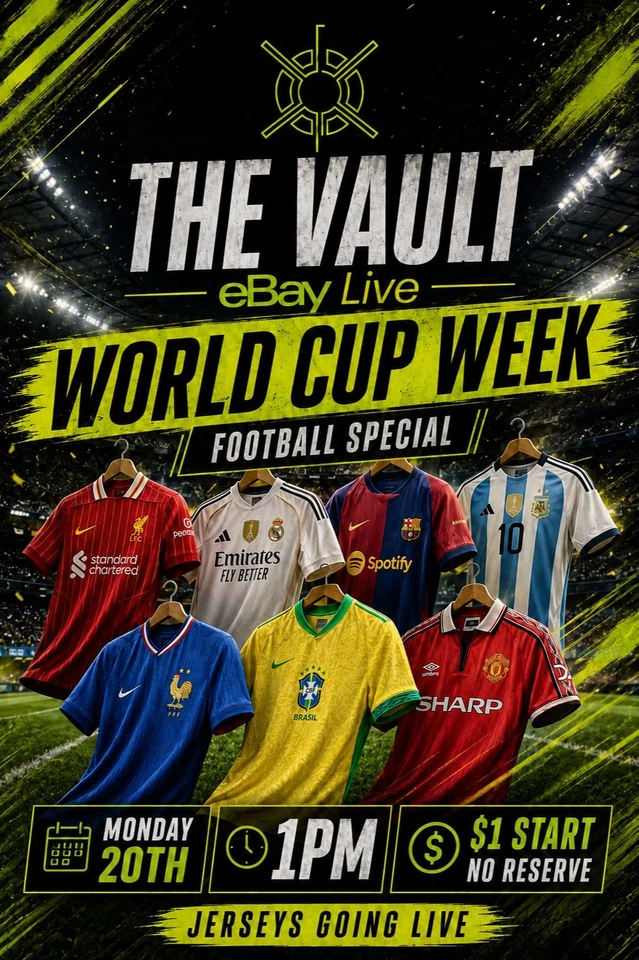 🇦🇺 World Cup Special: $1 Starts, No Reserve, Live at 1PM