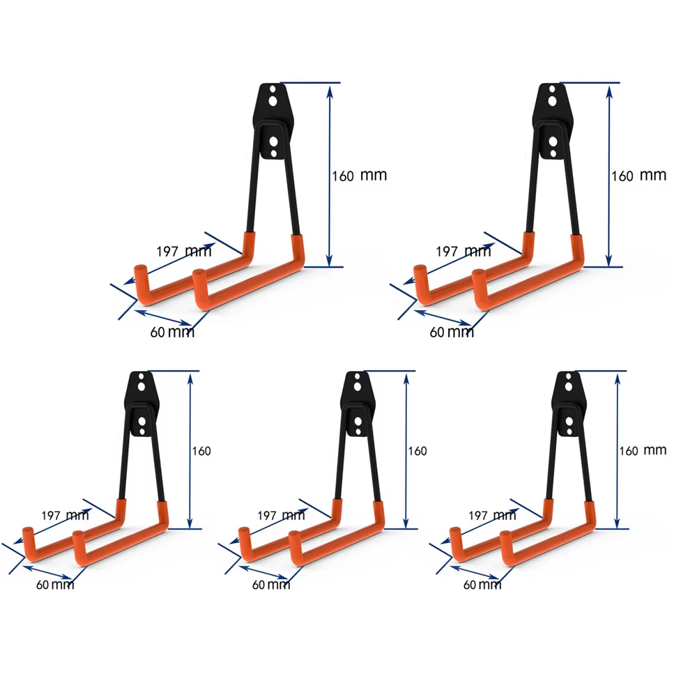 Heavy Duty Metal Hook Garage Organizer Wall Mount Bicycle Hanger Hooks Wall Moun