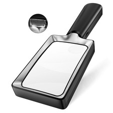 Magnifying Glass with Light - Lighted Magnifier 20 LED, Large, Black