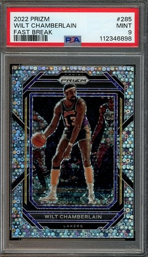 2022 Prizm #285 Wilt Chamberlain MINT Fast Break PSA 9 Lakers 6898