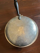 Vintage Silver plated,  Silent Butler,  Crumb Catcher with Wood Handle