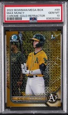 2022 BOWMAN MB CHROME GOLD REFRACTOR #89 MAX MUNCY 48/50 PSA 10