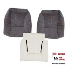 Front Driver and Passenger Side Bottom Replacement Cloth Seat Covers  Driver